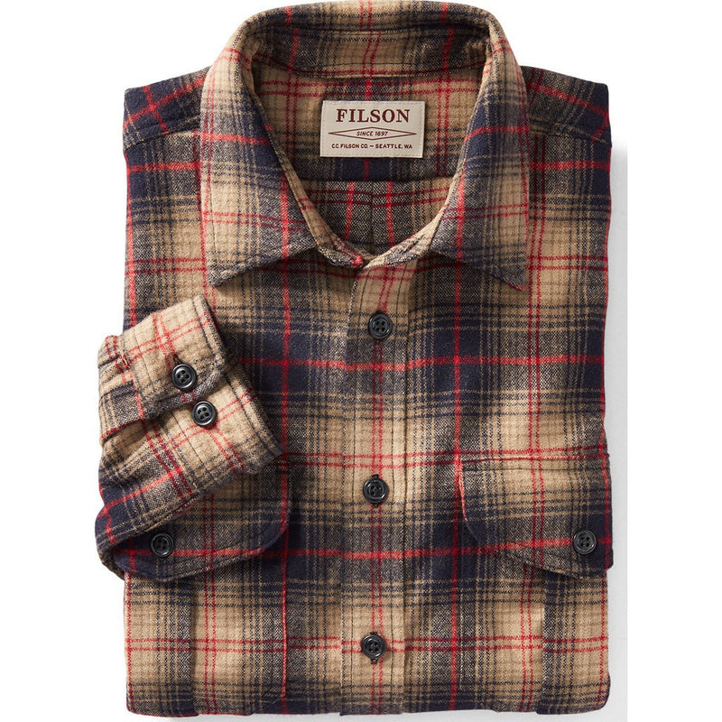 Filson Northwest Wool Shirt Navy Tan Red 11010835 – Sportique