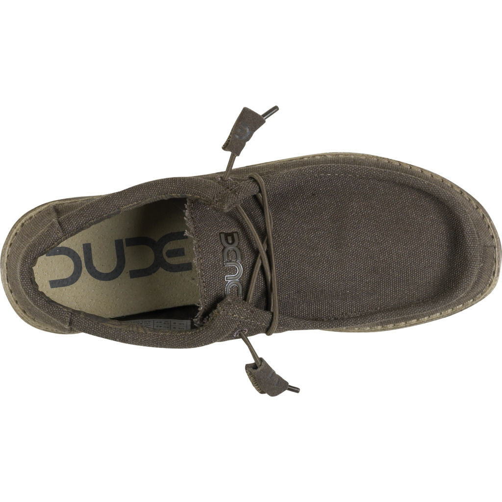 Sakari & Company - Hey Dude - Men's Wally Canvas - Nut. Sizing Tip: If you  usually wear half sizes, we suggest choosing the next size up for best fit  Available in