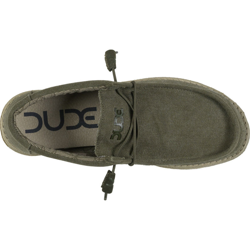 Hey Dude Wally Canvas Shoes | Army – Sportique