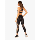 Koral Emblem High Rise Cropped Legging | Black/White