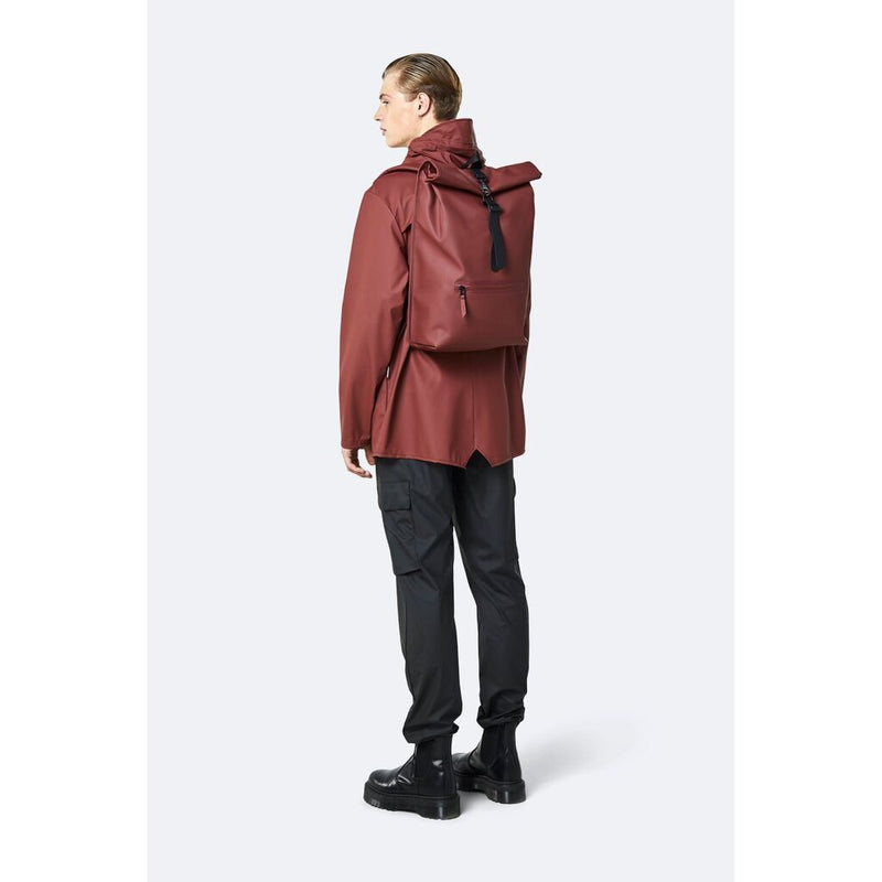 Rains Rolltop Rucksack | 11 Maroon One Size