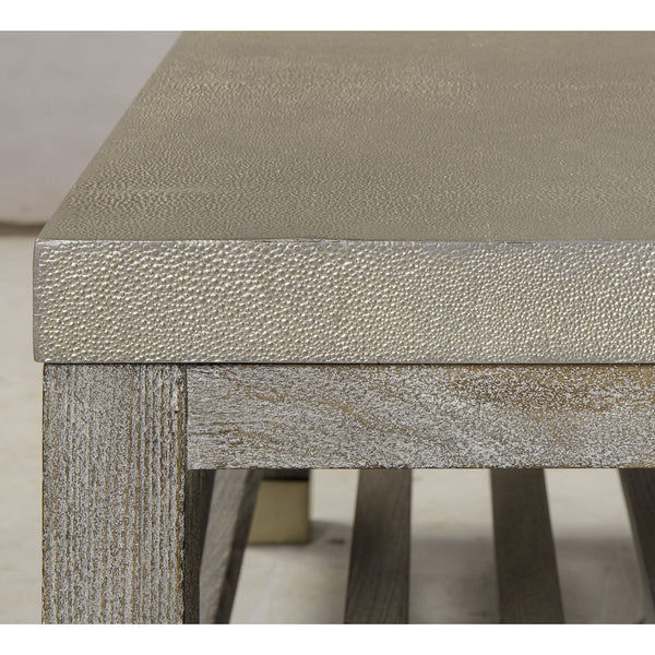 Resource Decor Percival Side Table | Champagne & Washed Gray