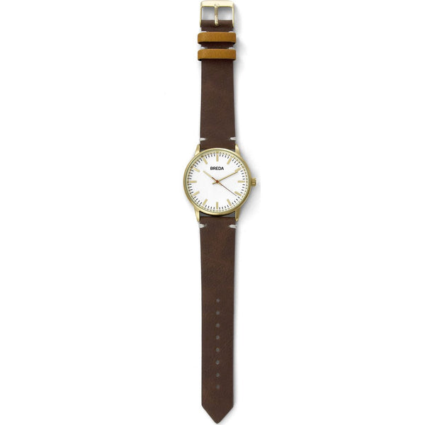 Breda Watches Zapf Watch | Gold/Brown 1697a