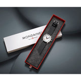 Mondaine Neo Watch | 41mm | Black Vegan Strap