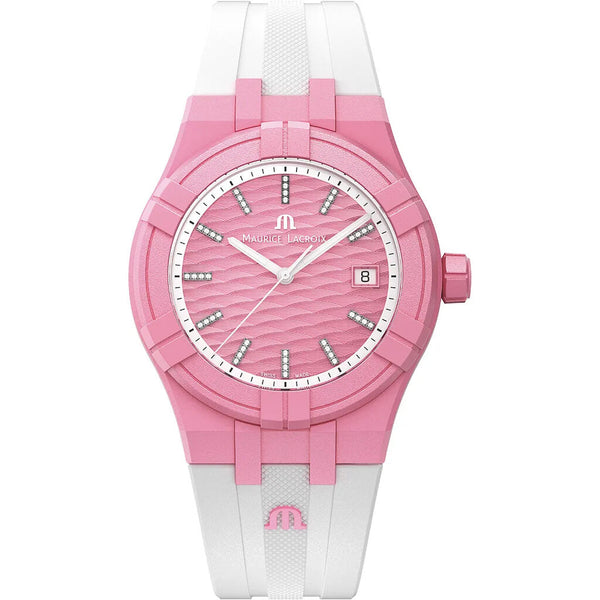 Maurice Lacroix Aikon Tide Watch | Light Pink/White