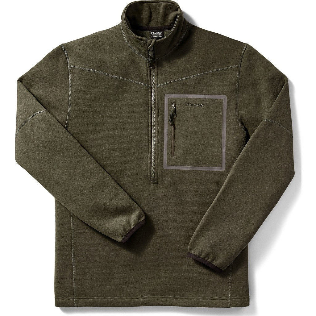 Filson Shuksan 1/2 Zip Fleece Jacket Tar S 20003001Tar – Sportique