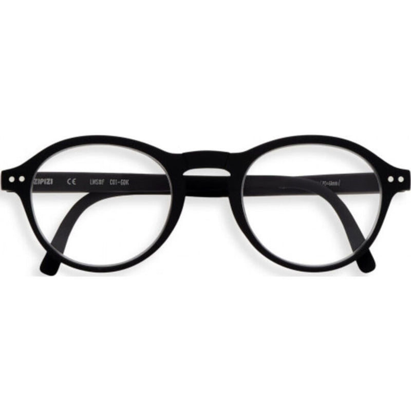 Izipizi Foldable Reading Glasses F-Frame | Black Soft