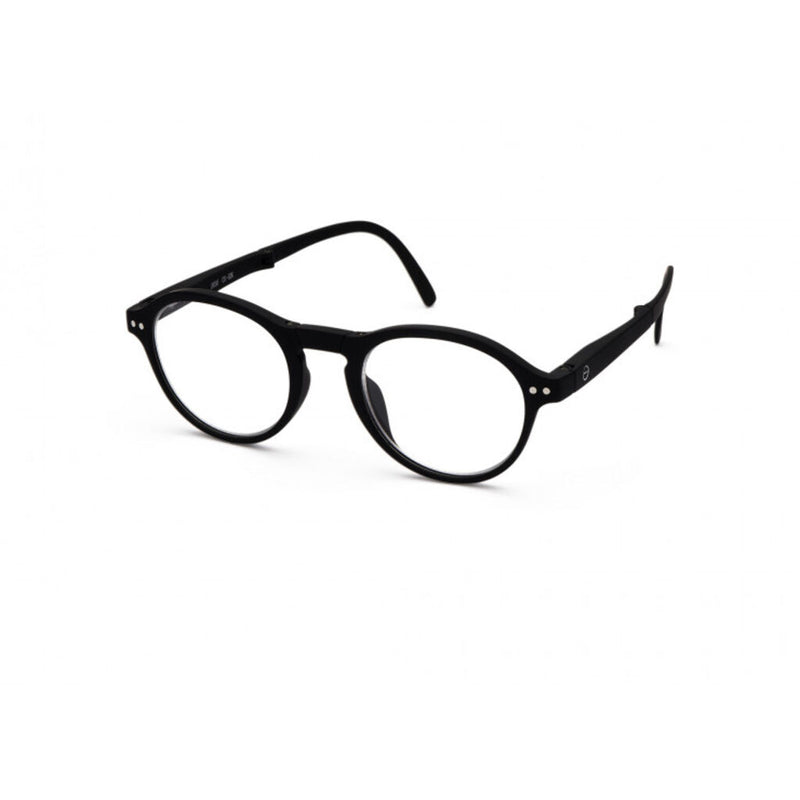 Izipizi Foldable Reading Glasses F-Frame | Black Soft