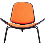 NyeKoncept Shell Chair | Black/Retro Orange 224433-D