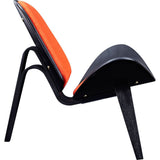 NyeKoncept Shell Chair | Black/Retro Orange 224433-D