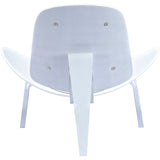 NyeKoncept Shell Chair | White/Steel Gray 224435-A