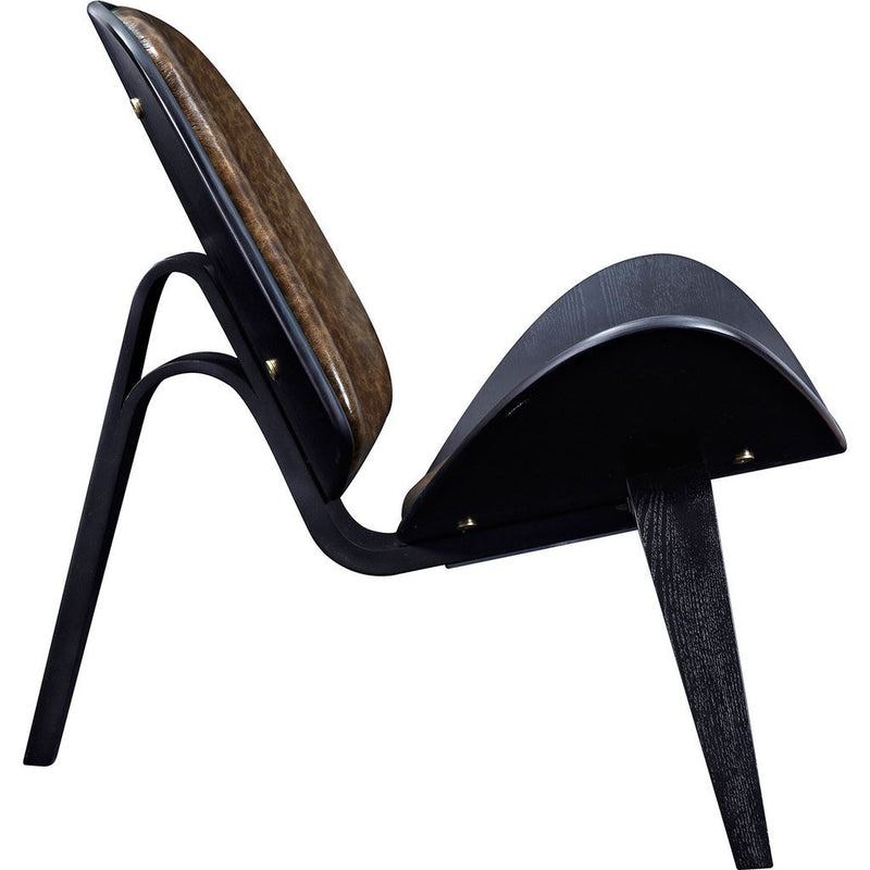 NyeKoncept Shell Chair | Black/Palermo Olive 224439-D