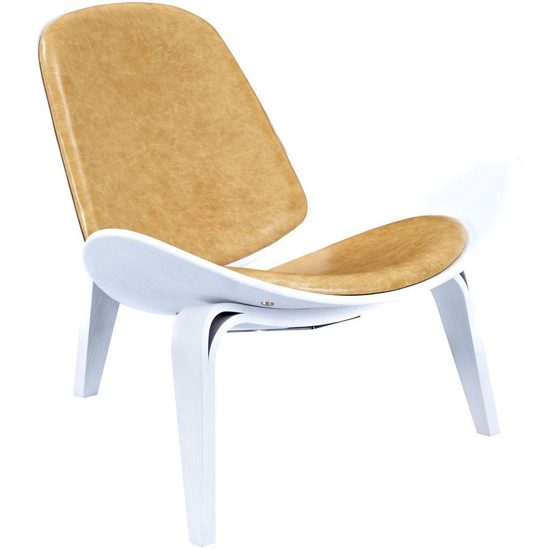 NyeKoncept Shell Chair | White/Aged Maple 224443-A