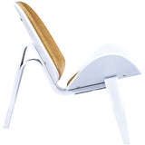 NyeKoncept Shell Chair | White/Aged Maple 224443-A