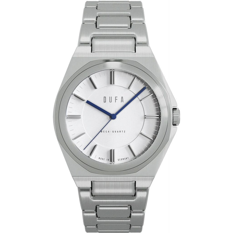 DuFa WACHSMANN Mecha-Quartz 32mm Watch | White Dial Stainless Steel Band