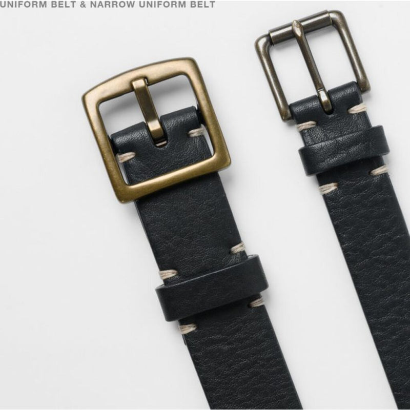 Moore & Giles Narrow Uniform Belt | Seven Hills Umber