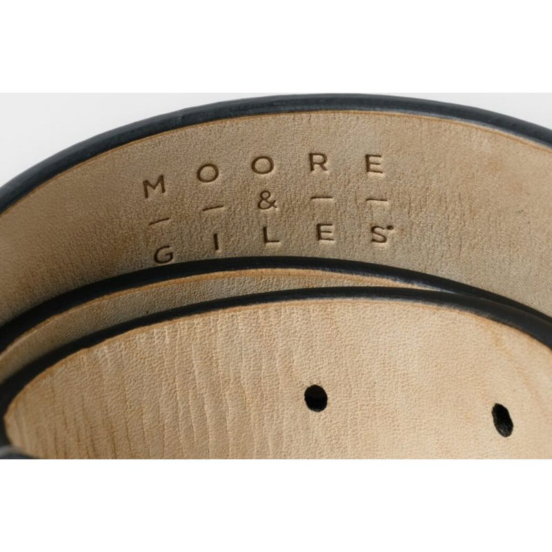 Moore & Giles Narrow Uniform Belt | Seven Hills Umber