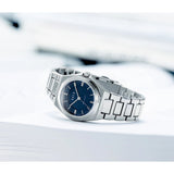 DuFa WACHSMANN Mecha-Quartz 32mm Watch | Blue Dial Stainless Steel Band