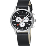 Mondaine Neo Watch | 41mm | Black Vegan Strap