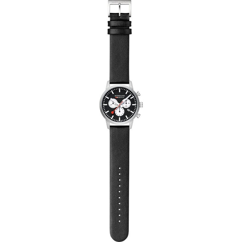 Mondaine Neo Watch | 41mm | Black Vegan Strap