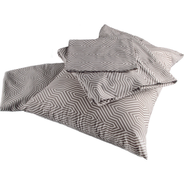 Zestt Loni Organic Sheet Set | Grey & White