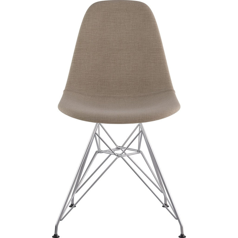 NyeKoncept Mid Century Eiffel Side Chair | Light Sand/Nickel 331001EM1