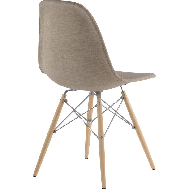 NyeKoncept Mid Century Dowel Side Chair | Light Sand/Nickel 331001EW1