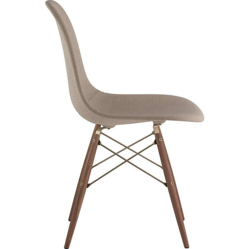 NyeKoncept Mid Century Dowel Side Chair | Light Sand/Brass 331001EW2