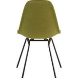 NyeKoncept Mid Century Classroom Side Chair | Avocado Green/Gunmetal 331002CL3