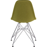 NyeKoncept Mid Century Eiffel Side Chair | Avocado Green/Nickel 331002EM1