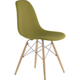 NyeKoncept Mid Century Dowel Side Chair | Avocado Green/Nickel 331002EW1