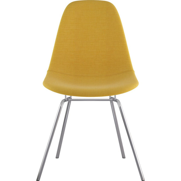 NyeKoncept Mid Century Classroom Side Chair | Papaya Yellow/Nickel 331003CL1