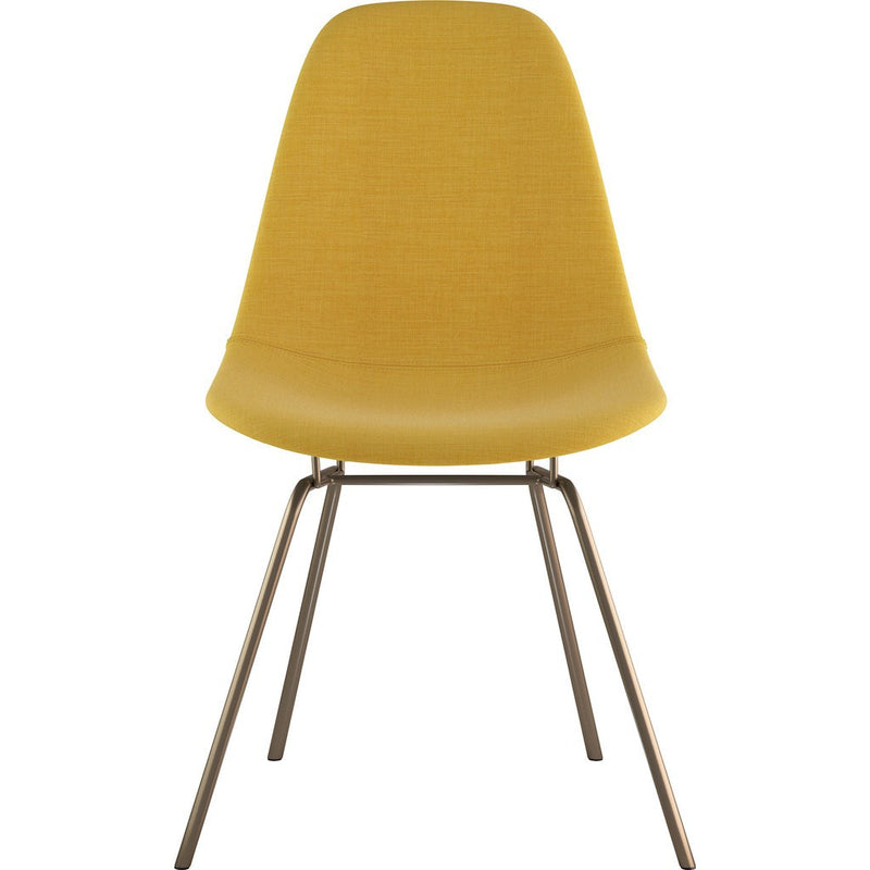 NyeKoncept Mid Century Classroom Side Chair | Papaya Yellow/Brass 331003CL2