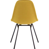 NyeKoncept Mid Century Classroom Side Chair | Papaya Yellow/Gunmetal 331003CL3