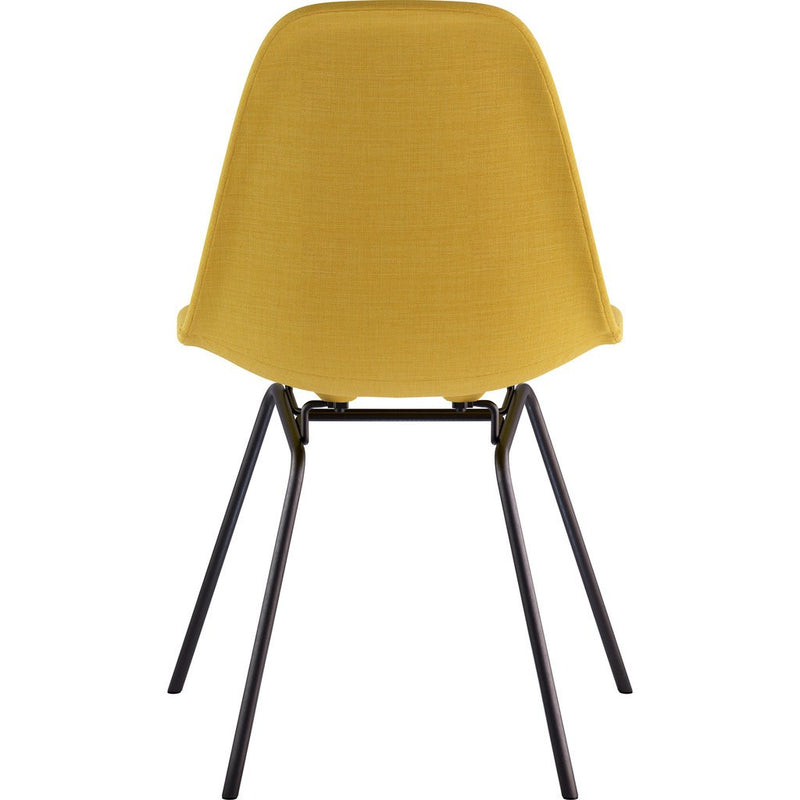 NyeKoncept Mid Century Classroom Side Chair | Papaya Yellow/Gunmetal 331003CL3