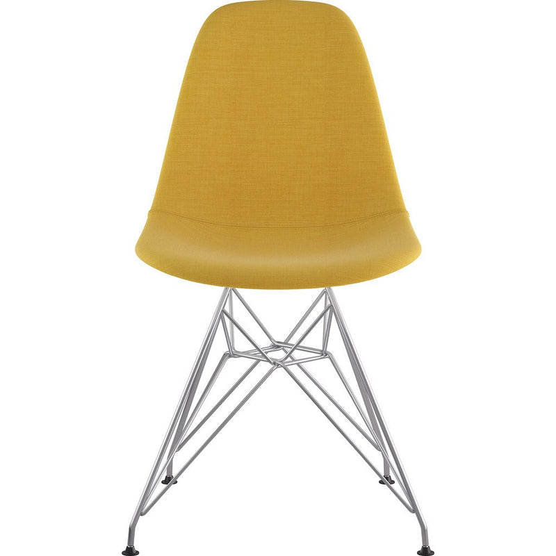 NyeKoncept Mid Century Classroom Side Chair | Papaya Yellow/Brass 331003CL2