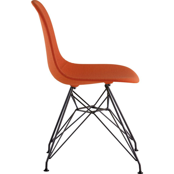 NyeKoncept Mid Century Eiffel Side Chair | Lava Red/Gunmetal 331004EM3