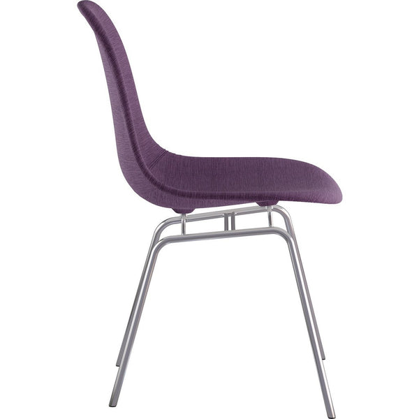 NyeKoncept Mid Century Classroom Side Chair | Plum Purple/Nickel 331005CL1