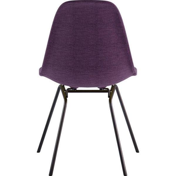 NyeKoncept Mid Century Classroom Side Chair | Plum Purple/Gunmetal 331005CL3