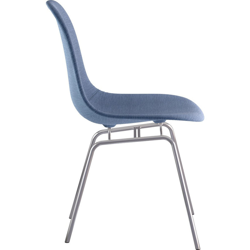 NyeKoncept Mid Century Classroom Side Chair | Dodger Blue/Nickel 331006CL1