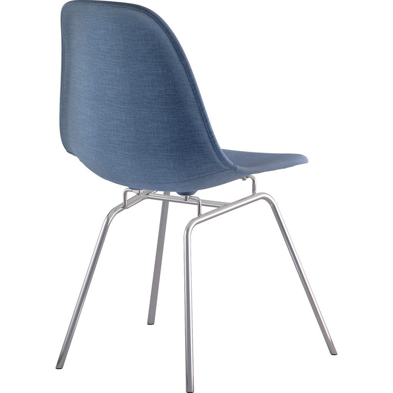 NyeKoncept Mid Century Classroom Side Chair | Dodger Blue/Nickel 331006CL1