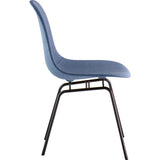 NyeKoncept Mid Century Classroom Side Chair | Dodger Blue/Gunmetal 331006CL3