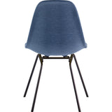 NyeKoncept Mid Century Classroom Side Chair | Dodger Blue/Gunmetal 331006CL3