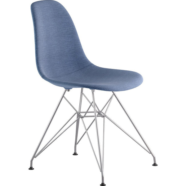 NyeKoncept Mid Century Eiffel Side Chair | Dodger Blue/Nickel 331006EM1