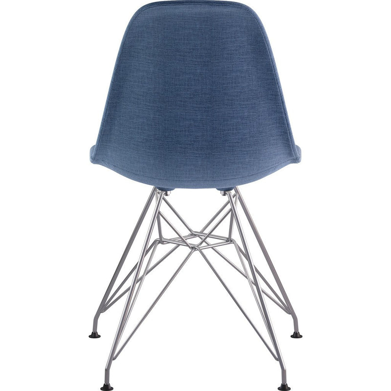 NyeKoncept Mid Century Eiffel Side Chair | Dodger Blue/Nickel 331006EM1