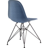 NyeKoncept Mid Century Eiffel Side Chair | Dodger Blue/Gunmetal 331006EM3