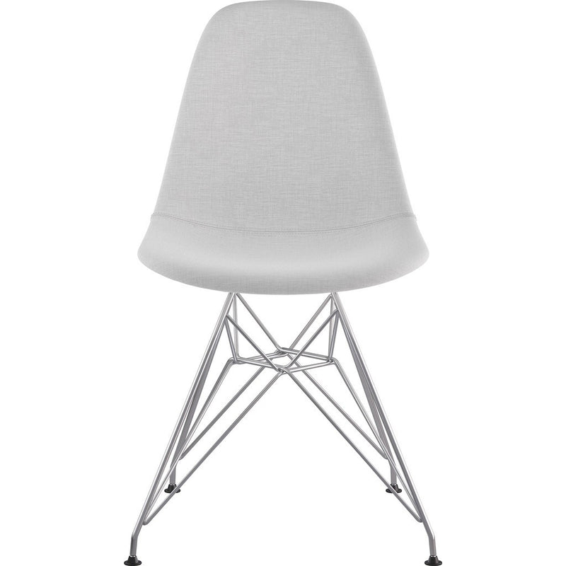 NyeKoncept Mid Century Eiffel Side Chair | Glacier White/Nickel 331007EM1