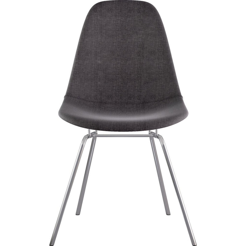 NyeKoncept Mid Century Classroom Side Chair | Charcoal Gray/Nickel 331008CL1