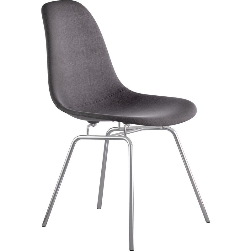 NyeKoncept Mid Century Classroom Side Chair | Charcoal Gray/Nickel 331008CL1