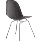 NyeKoncept Mid Century Classroom Side Chair | Charcoal Gray/Nickel 331008CL1